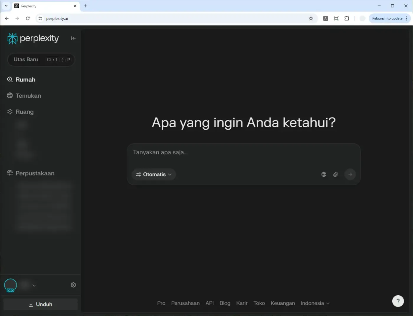 image 1 Cara Mengubah Perplexity Menjadi Bahasa Indonesia 2 image 1